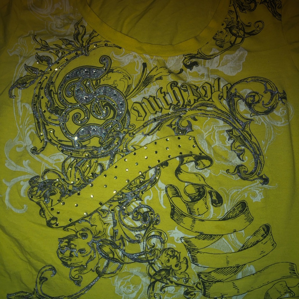 Yellow Y2K shirt